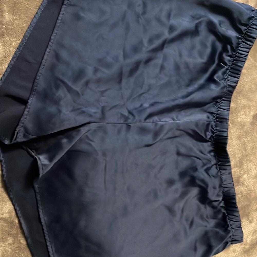 A blue Cotton/ Satin Pajama short from Target.